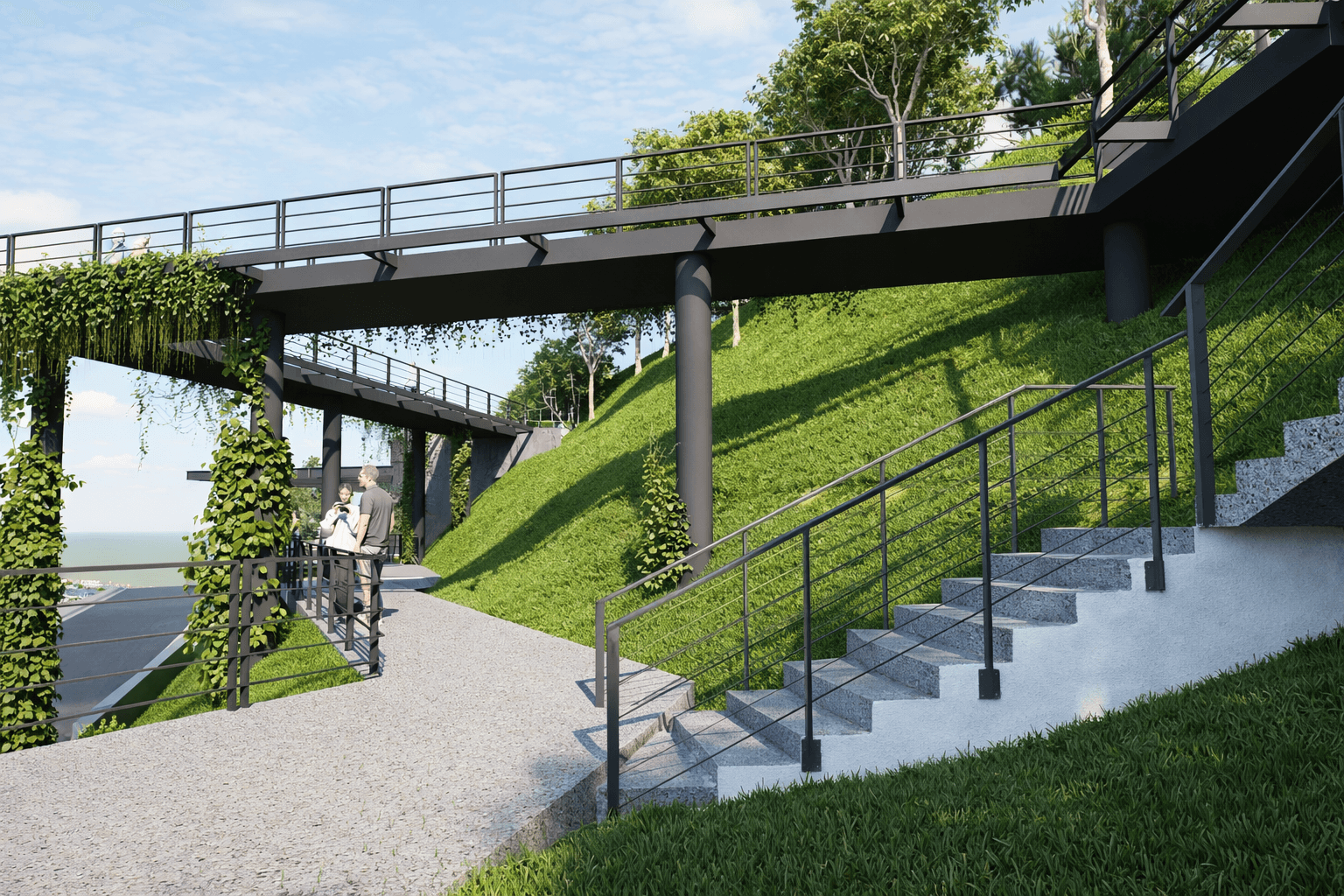Waterford Hills clubhouse from the patio