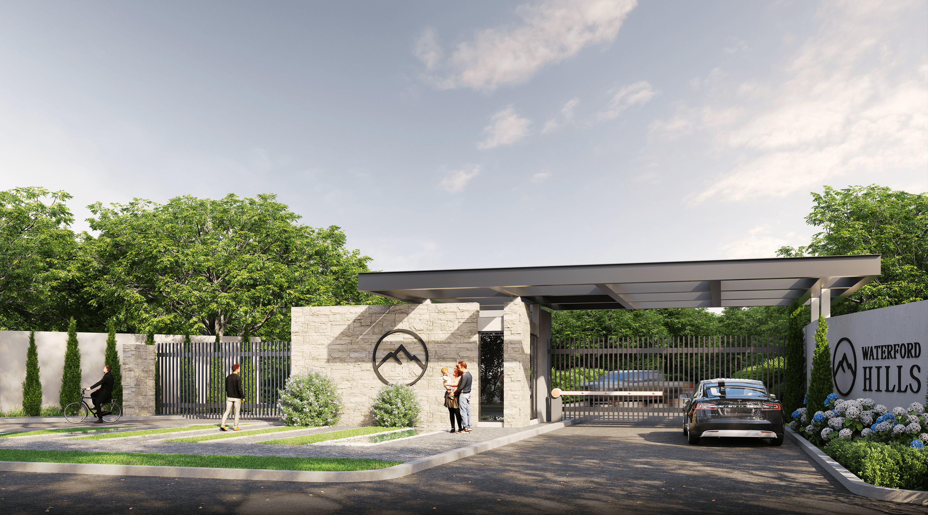 Waterford Hills entrance view